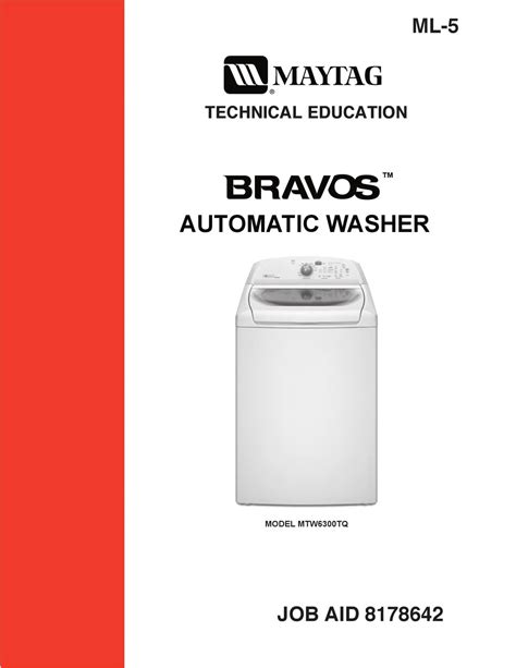 IEC Capacity Washer MVWB750WQ - Bravos Washer With Window Lid MVWB750WR - Bravos Washer With Window Lid MVWB850WL - 28" er Washer MVWB850WQ - Bravos 5. . Maytag bravos washer troubleshooting manual
